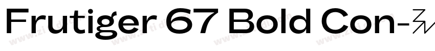Frutiger 67 Bold Con字体转换